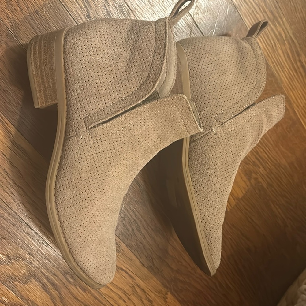 Tan booties
